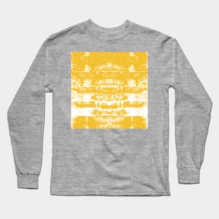 Yellow Tie-Dye Symmetry Long Sleeve T-Shirt